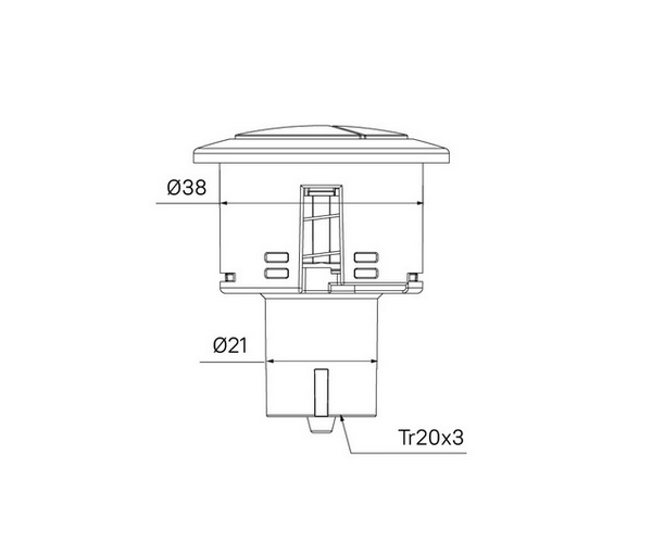 кнопка смыва для арматуры IDDIS OPTIMA HOME